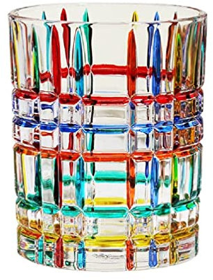 Copas de vino pintadas a mano sin tallo Manual España Arte Cristal Copa de vino Copas de whisky Línea creativa Copas de vidrio 2 estilos Pintado a mano Copa de whisky