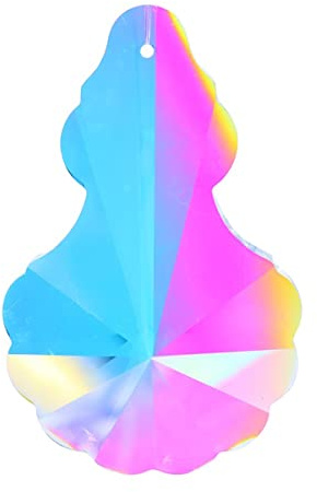 Prismen & Kaleidoskope Kristalle Prism Kronleuchter Kristall Anhänger Wohnkultur Optik-Kits für den naturwissenschaftlichen Unterri (Color : 76mm Gourd 1)
