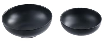 Lot de 2 bols à ramen en mélamine réutilisables de style japonais pour nouilles, soupe, plats et aliments