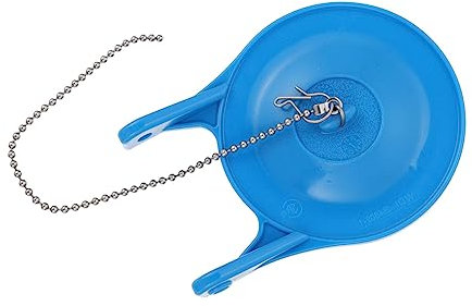Mikikit Toilet Tank Flapper Valve Drain Flush Valve Seal Stop Cover 3-inch Blue Replacement Part for Standard Toilet Tank Fittings Bathroom Repair
