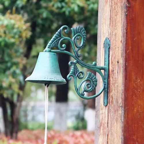 Türglocke Gusseisen Glocke Antike Bronze-Dinner-Glocke – Schmiedeeiserne Türklingel für Die Veranda Garten Schule Villa, Wandoberflächen, Rufglocken