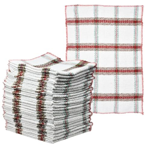 Svelt Apex 25 Panni Lavapavimenti in Cotone Straccio Pavimenti Scozzese, Ottimo per Lavare ed Asciugare i Pavimenti, Misura 40x60 cm