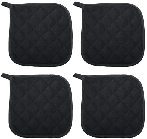 4 Pcs Pot Holder, Pot Holders Heat Resistant, Oven Cloths, Potholders & Oven Gloves, For Kitchen Cooking & Baking - Heat Resistant, Thick & Safe, Protection Of Hands From Hot Utensils
