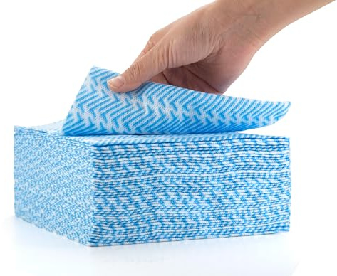 Peachicha All Purpose Cleaning Towels Disposable Cleaning Cloths Reusable J Cloths Blue Jay Clothes, Dish Towel For Kitchen, Absorbent Thick Durable And Dry Fast, Pack Of 120 Pcs