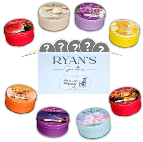 Mystery Box Daylight Candles - 10 velas de té grandes, velas aromáticas de Kringle Candle y Country Candle - Caja sorpresa con aromas duraderos, ideal como regalo o para relajarse