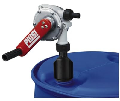 PIUSI Pompe à manivelle pour transferts AdBlue/DEF, eau et antigel avec raccord fût 2 BSP, tuyau rigide pour aspiration, capacité 38 litres x 100 tours, sans tuyau manqué | Piusi Hand Pump F00332A4A