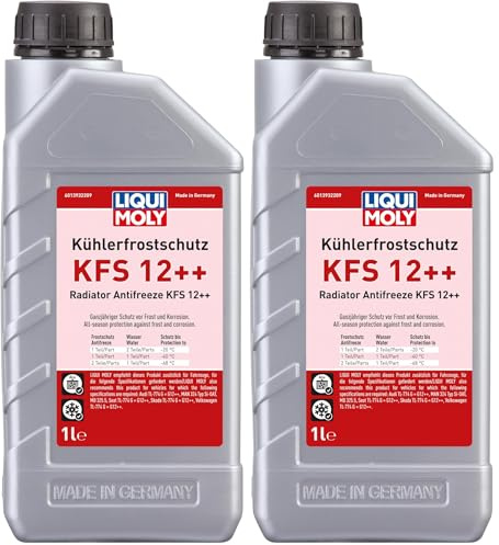 LIQUI MOLY Kühlerfrostschutz KFS 12++ | 1 L | Kühlerschutz | Art.-Nr.: 21134, farblos (Packung mit 2)