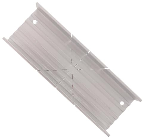 Enwye Boîte à onglets en métal argenté de 5,3 Pouces, Construction en Acier et Aluminium, Outil de Coupe de précision pour sculpteurs sur Bois et charpentiers