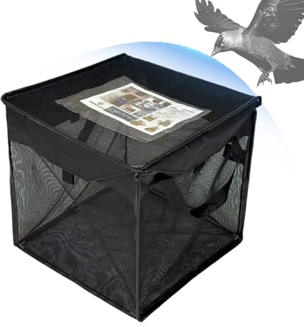 Cubo Basura Exterior Con Tapa Cesta Plegable, Recipientes, Soportes, Cajas