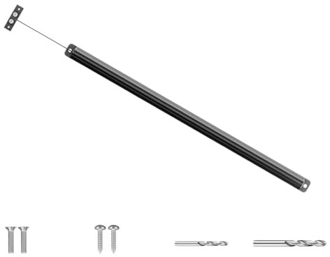 Fliegengittertür Federzugschließer - Automatischer Verschluss Für Fliegengittertür | Aluminium Federzuggriff Set Mit Selbstschließfunktion Und Spannungseinstellung Für Wohnmobil Außendusche Schiebetür