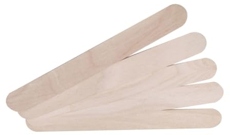 GANAZONO 100pezzi Spatole in Legno Monouso Estremità Arrotondate Adatte Tutte Le Cere Depilatorie Per Uso Professionale o Domestico