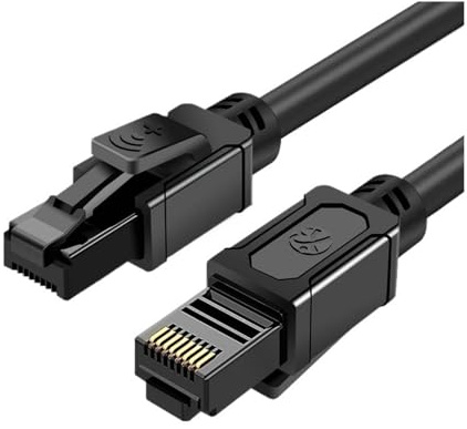 Generico Cavo Ethernet Gigabit RJ45 in rame puro da 0,3-30 m for rete LAN domestica/industriale/router/esterna Cavo patch CAT6(0.3m)