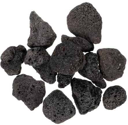 BESPORTBLE 250g Black Volcanic Rock Aquarium Decoration, Porous Natural Lava Stones 2-4cm for Fish Tank Landscaping, Flowerpot Stones and Fire Pit Gravel