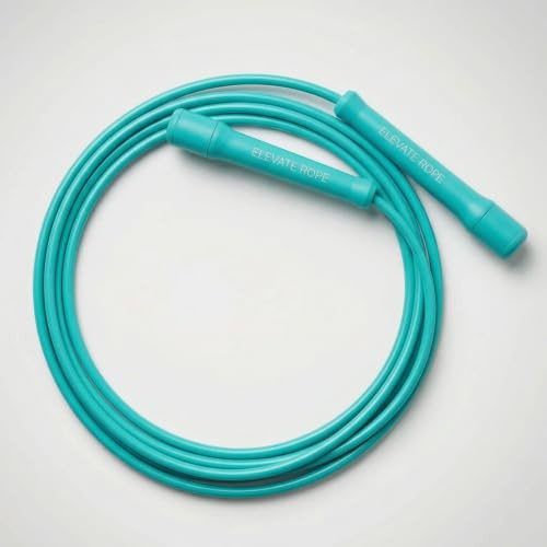 Elevate Rope Titan Springseil 7 mm, Hybrid verstellbar | Gewicht zwischen Speed und Heavy, genug Widerstand ohne müde Schultern, für Boxen, HIIT und Ausdauer