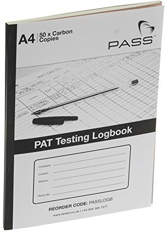 PASS PAT Testing Logbook - Carbon Copy (Branded)