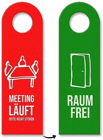 Meeting läuft - Raum frei Türanhänger