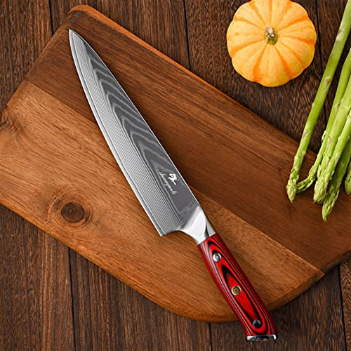 Damasco chef cuchillo conjunto 67layer damasco acero cocina cuchillo cuchillos cocinar chino cortando chef cuchillo conjunto cocina cuchillo (Color : Chef Knife)