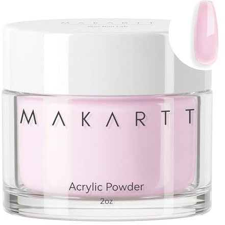 Makartt Pink Acrylic Powder 56g for Nail Extension