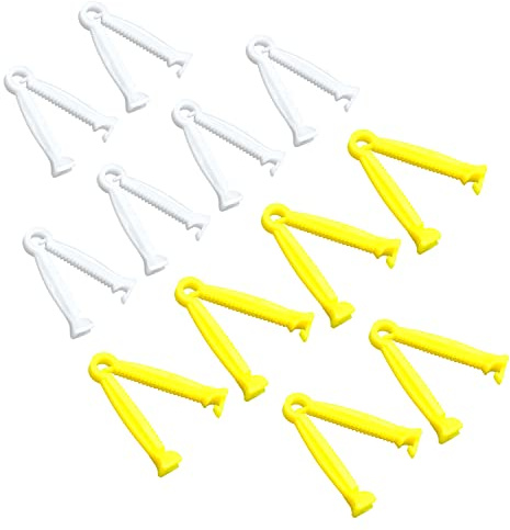 JJWNMLL 12 Pcs Clip de Cordon ombilical en Plastique jetable pour Animaux de Compagnie Porcinet Agneau Chèvre Chiot Chaton Ferme Ranch Whelping Kit