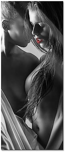 Pixxprint Glasbild Panorama, Wandbild aus Echtglas, Sexy Girls Love, 100x40 cm, inkl. Aufhängung und Abstandshalter