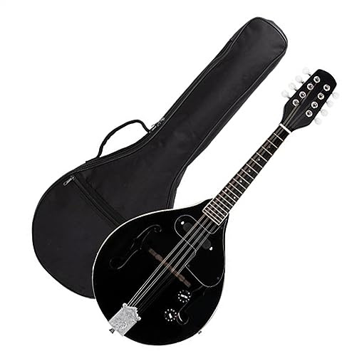 A Style 8-String Acoustic Electric Mandolin Double-Duty Mandolin With Gig Bag For Beginner (Color : 01)