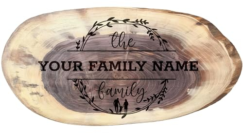 Personalized Cheese Board Charcuterie Board, Walnut - Custom Engraved Cheese Serving Platter - Personalized Gifts, Wedding Gifts, Birthday Gifts for Women or Men and Housewarming Gift