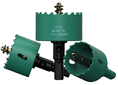 Lochsägenschneider, Lochsägenbohrer, 75 mm Lochschneider Bohrer HSS M 42 Lochschneider 25 mm Bimetall-Schnitttiefe Bohren for Holz, PVC-Platten, dünnes Metall, Kunststoff 95 mm (Size : 100mm)
