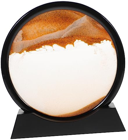 WOONEKY Sablier avec Peinture De Sable Mouvant Décoration De Bureau Esthétique Ornement De Salle Étude Original pour Adultes