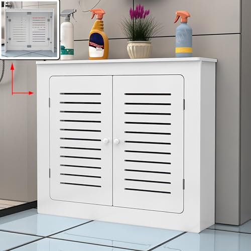 USFJATI Heizkörperverkleidung，MDF Heizkörperabdeckung，Verkleidung Heizkörper，Panel Air Conditioning Outdoor Unit，Heizungsabdeckung，für Schlafzimmer Wohnzimmer(L100*H70*T20CM/39 * 27 * 8IN)