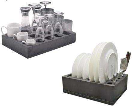 Freizeli Set Froli Universal Glas- / Tassenhalter UND Teller- / Besteckhalter