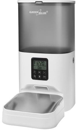 GreenBlue distributore automatico di cibo per animali domestici/mangiatoia, 6L, USB 5V1A, GB393