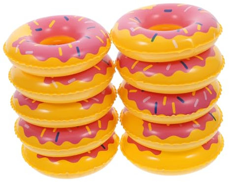 GAROZATION 10stücke Mini Schwimmring Miniatur Schwimmringe Für Puppenhaus Deko Realistische Detailreiche Wasser Spielzeuge Für Miniaturlandschaften Und Kreative Projekte