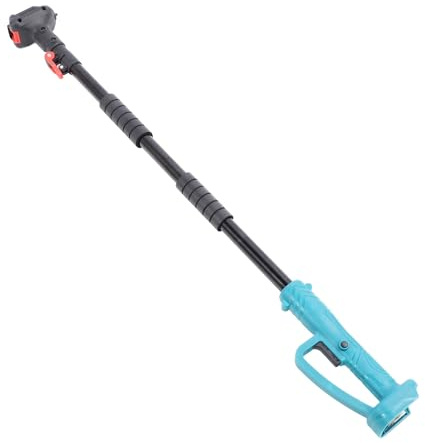 Asta per Motosega a Batteria con Testa Ruotabile di 180° Manico Antiscivolo Asta Telescopica 3.7-5.4ft Regolabile per il Taglio dei Rami