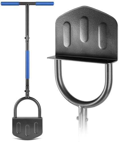 Huracan Bordures Couteau, Outil de Bordure de pelouse Manuel de 97cm, Coupe-Bordures Manuels Demi-Lune, Acier au Carbone, Dresse Bordure Manuel avec poignée en T, Taille-Bordures de pelouse Trottoirs