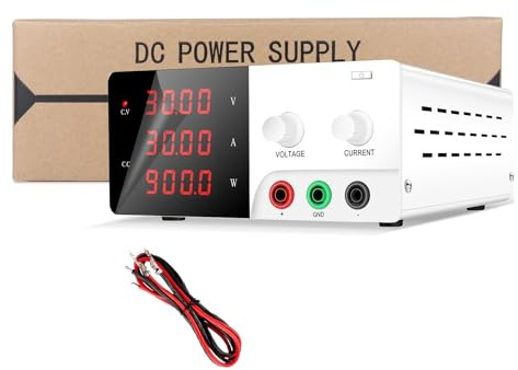 Fuente de alimentación de Laboratorio de Alta Potencia de 30 V, 30 A, 900 W CC, Fuente de alimentación de 30 V, 20 A, 60 V, 10 A, 600 W Alta Estabilidad(30V 30A)
