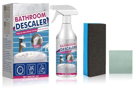 Bathroom Descaler, Fleckenentferner für Hartnäckige Flecken, Bathroom Descaler Schaum, Mit Reinigungswerkzeugen, Geeignet für die Badezimmerreinigung, Toilettenreinigung, Kanalisation