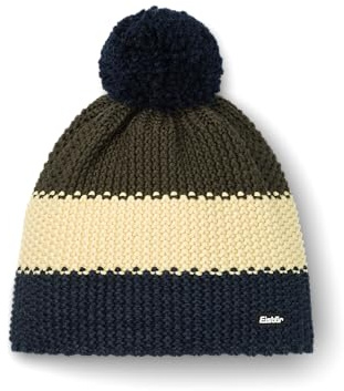 Eisbär Mütze Herren & Damen Star Pompon - Merino Wintermütze Unisex mit Fleece schützt vor Kälte und Wind - Bommelmütze atmungsaktiv thermoregulierend warm Haube aus Österreich