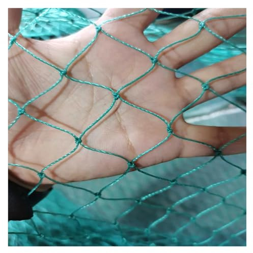 Nylon anti-fågelnät tung anti-fågelnät trädgårdsstaket och grödor skyddande staket nät anti-fågel hjort katt hund kyckling nät fiskenät (2 m x 20 m, 12 strängar färg 1)