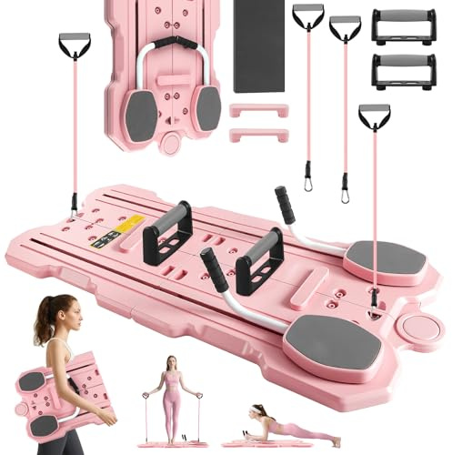 WingFly Pilates Reformer, 5-In-1 Upgraded Klappbares Pilates Board