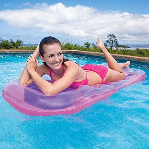 Bestway Inflatable 18 Pocket Fashion Sun Lounger Lilo Swimming Pool Air Bed Mat