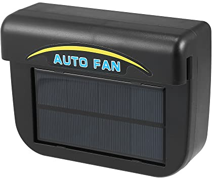 X AUTOHAUX Solar Powered Exhaust Fan Universal for Car Plastic 1 Pcs | Solar Powered Exhaust Fan Air Ventilation Cooling, for Car Vehicle, Plastic