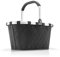 reisenthel carrybag rhombus black– Stabiler Einkaufskorb mit viel Stauraum und praktischer Innentasche – Elegantes und wasserabweisendes Design