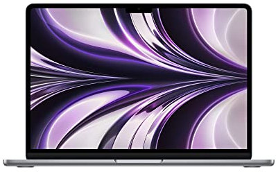 Apple 2022 PC Portatile MacBook Air con chip M2: display Liquid Retina 13,6'', 8GB di RAM, 256GB di archiviazione SSD storage, tastiera retroilluminata; color Grigio siderale