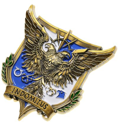 Starforged Brosche Roboute Guilliman Indomitus Kreuzzug Kampagne Abzeichen Anstecker Warhammer 40000 Legierung Stahl kein Edelstein