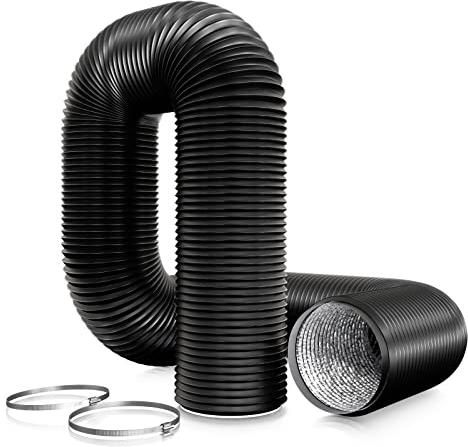 Aygrochy Tuyau ventilation en PVC de 100 mm pour hotte aspirante, Tuyau d'Evacuation pour Extracteur d'Air, ventilateur tubulair(3 mètres de longueur)