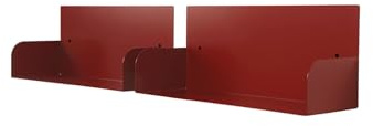 D-Segno Regal Wand - Metall Wandregal, Set aus 2 Design-Wandregalen für Bücher, Modernes Design-Regal, Made in Italy
