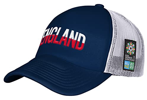 Official 2023 Women's Football World Cup Adult Classic Trucker Cap, England Navy