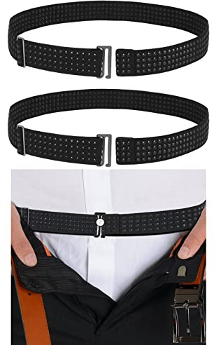SUOSDEY Hemd Bleiben Gürtel, halten Business Hemd versteckt für Mann Frauen, justierbarer Tuck Gürtel für ordentlichen Look