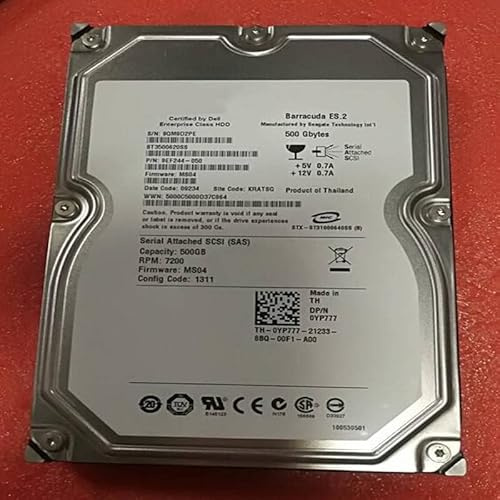 MIDTY Quasi HDD Per 500 GB 3.5 SAS 6 Gb/s 32 MB 7200 RPM Per Disco Rigido Interno Per Server HDD Per ST3500620SS 0YP777