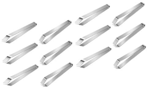 Angoily 12pcs Splinter Tweezers Remover Ingrown Hair Tweezers Threading Hair Removal Betta Fish Accessories Safe Practical